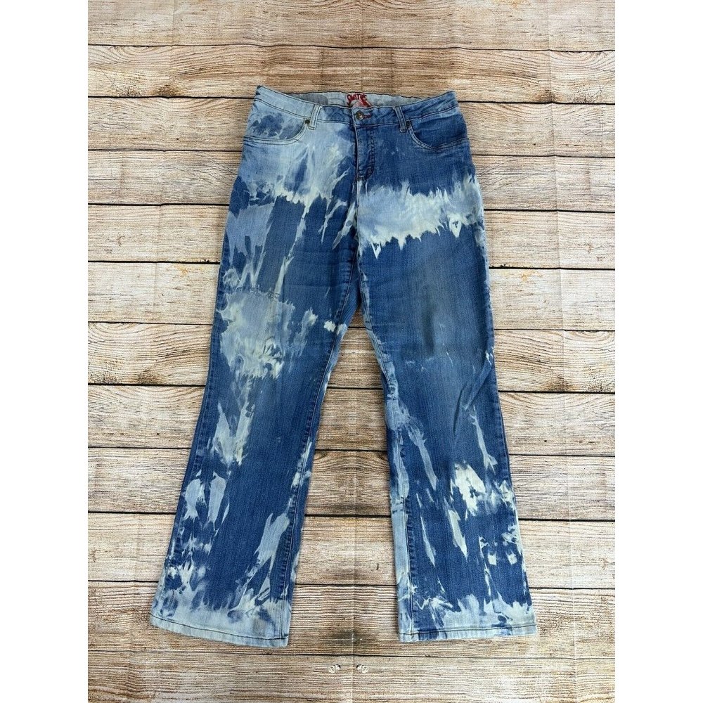Smiths Acid Wash Straight Leg Jeans Women Size 10 Denim Casual Pants - Stretch